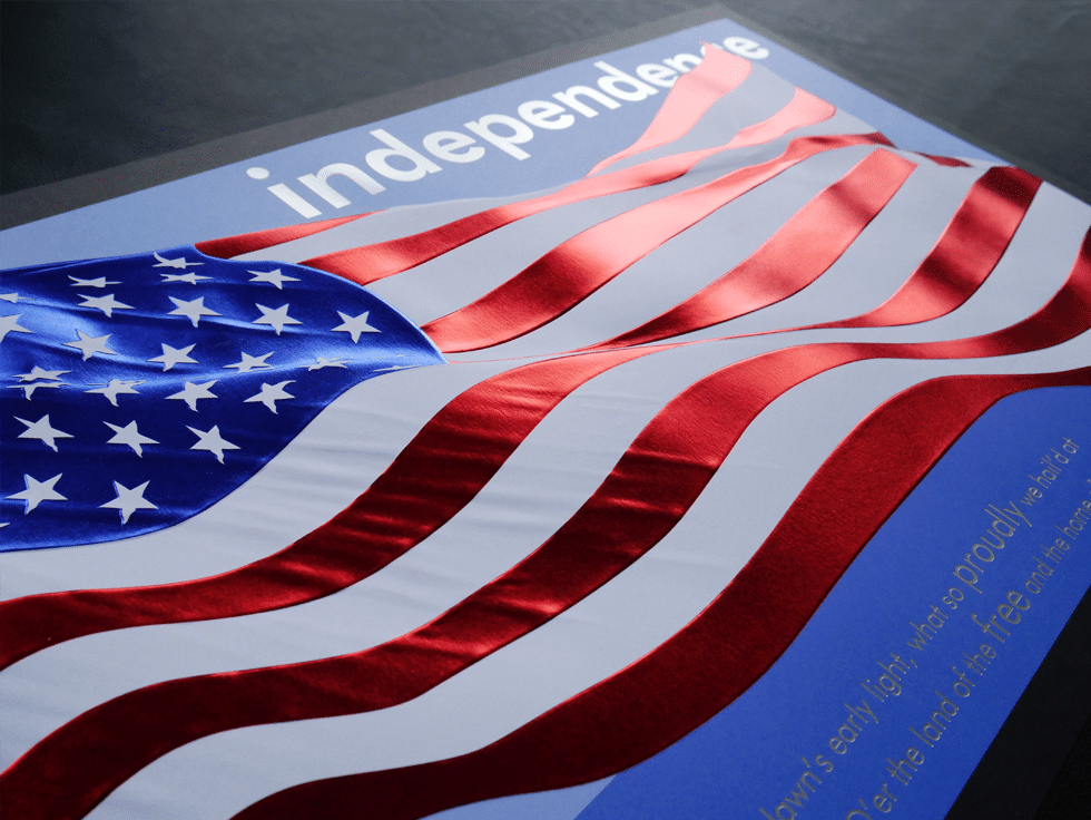 American Flag Art Print Design