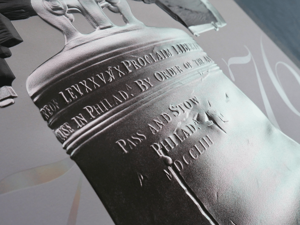 Foil Stamped Prints of The Liberty Bell